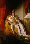 Emperor Franz I. of Austria wearing the Austrians imperial robes Friedrich von Amerling